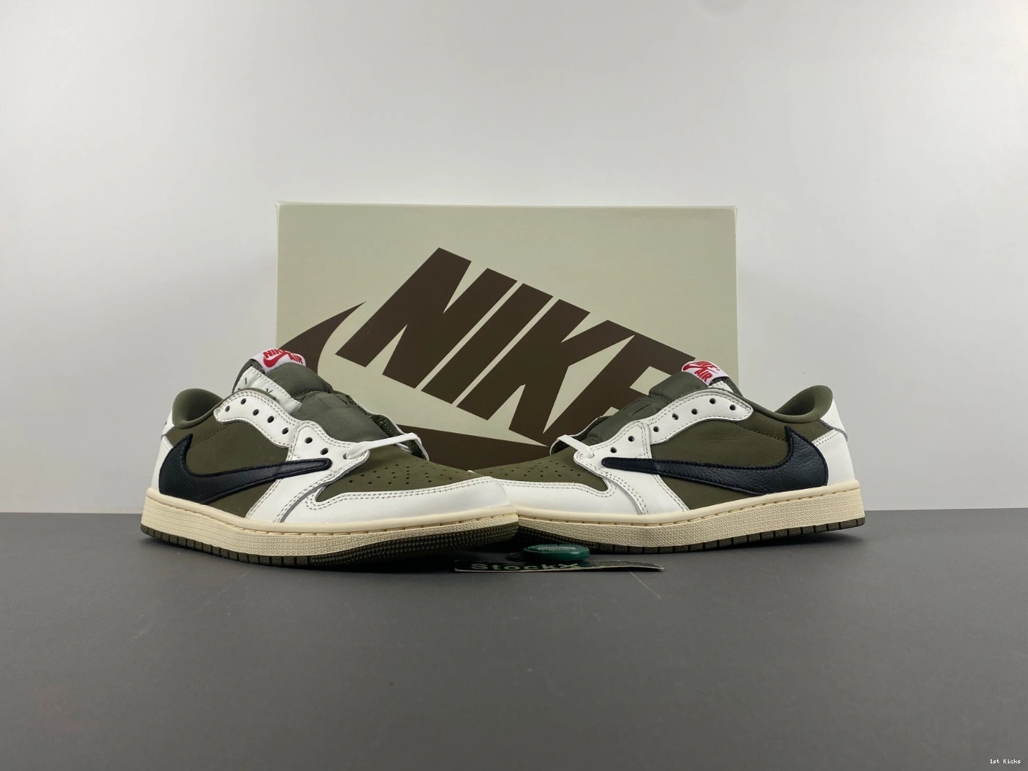 Scott Travis 1 OG Olive DM7866-200 Air Low Jordan 0329